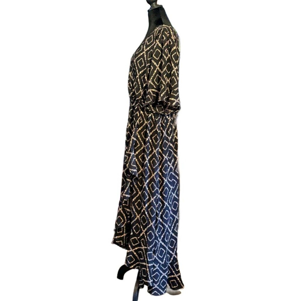 NWT Maxi Georgette Surplice Hi-Low Dress - Picture 3 of 5